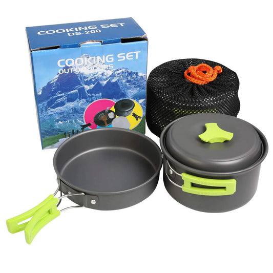 Kochset DS-200 (AUSVERKAUF) Outdoor Portable Cooking Set Mini Stove Grill Camping Beach Travel (Copy)