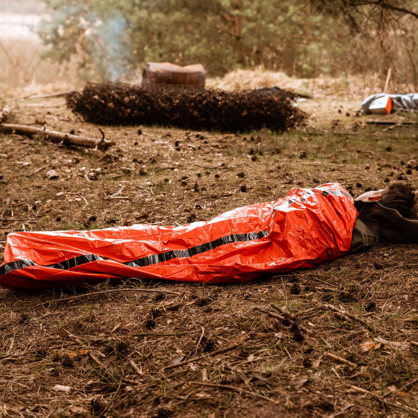 Emergency sleeping bag bivouac - ultra light and warm