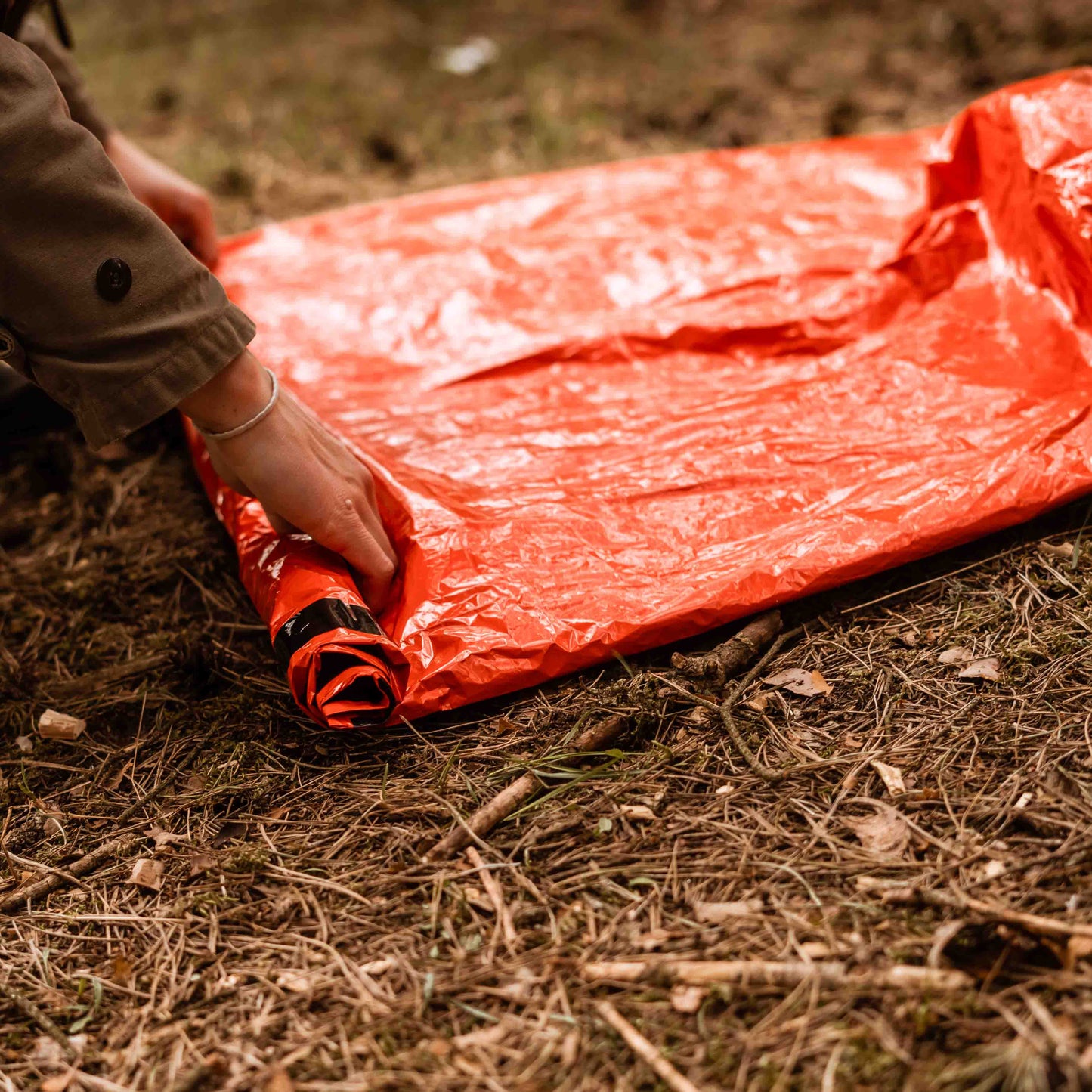 Emergency sleeping bag bivouac - ultra light and warm