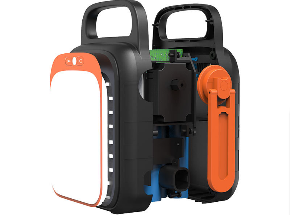 Crank power bank and flashlight - emergency power - dynamo power station - 18 W - 22.5 Ah - quick charge - power delivery - emergency power bank - emergency light / emergency lamp - emergency power supply / power supply