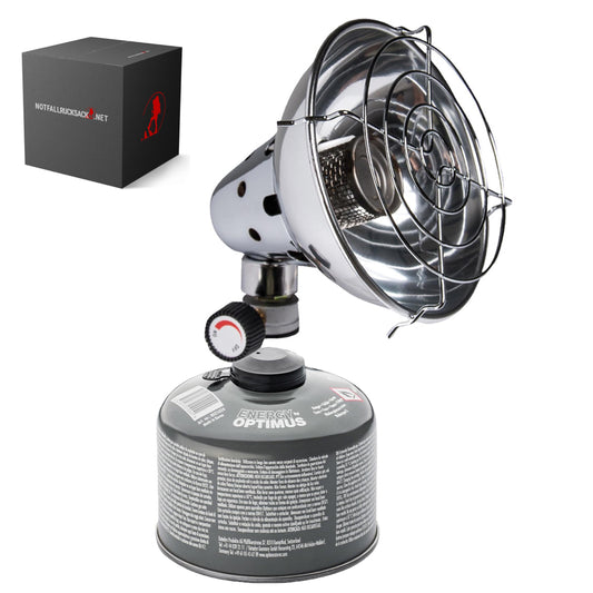 Emergency heat kit Basic radiant heater with matching gas cartridge