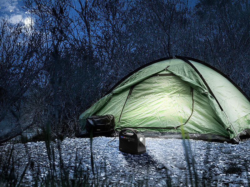 Premium emergency generator power bank with large solar panels 30000 mAh & 120 watt power station with socket