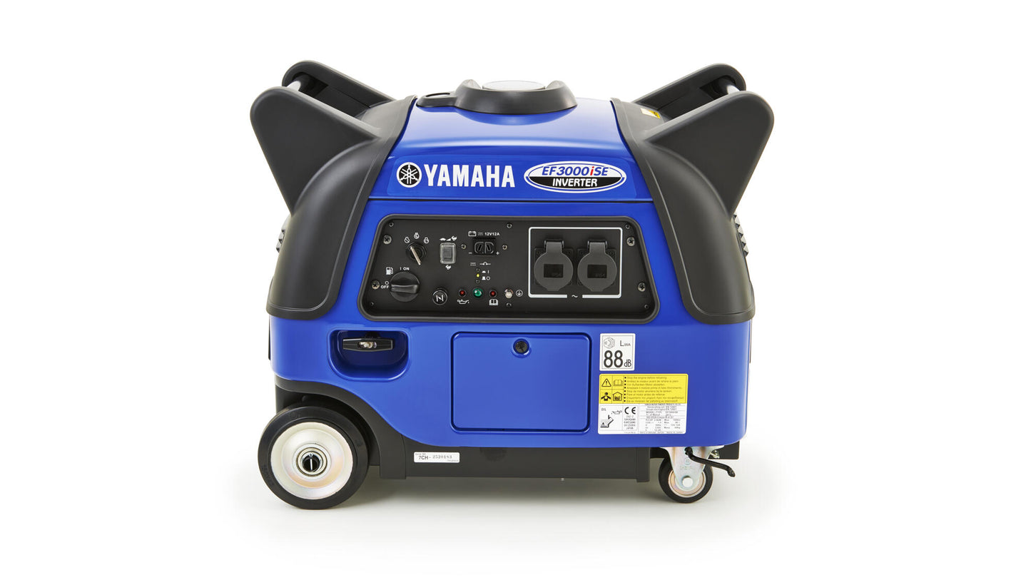 Yamaha EF3000iSE Inverter Stromerzeuger – 3000W, leise, Benzin, Notstromaggregat, Generator für Camping, Baustelle & Haus, E-Start, Eco-Modus