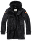 BW parka with flag