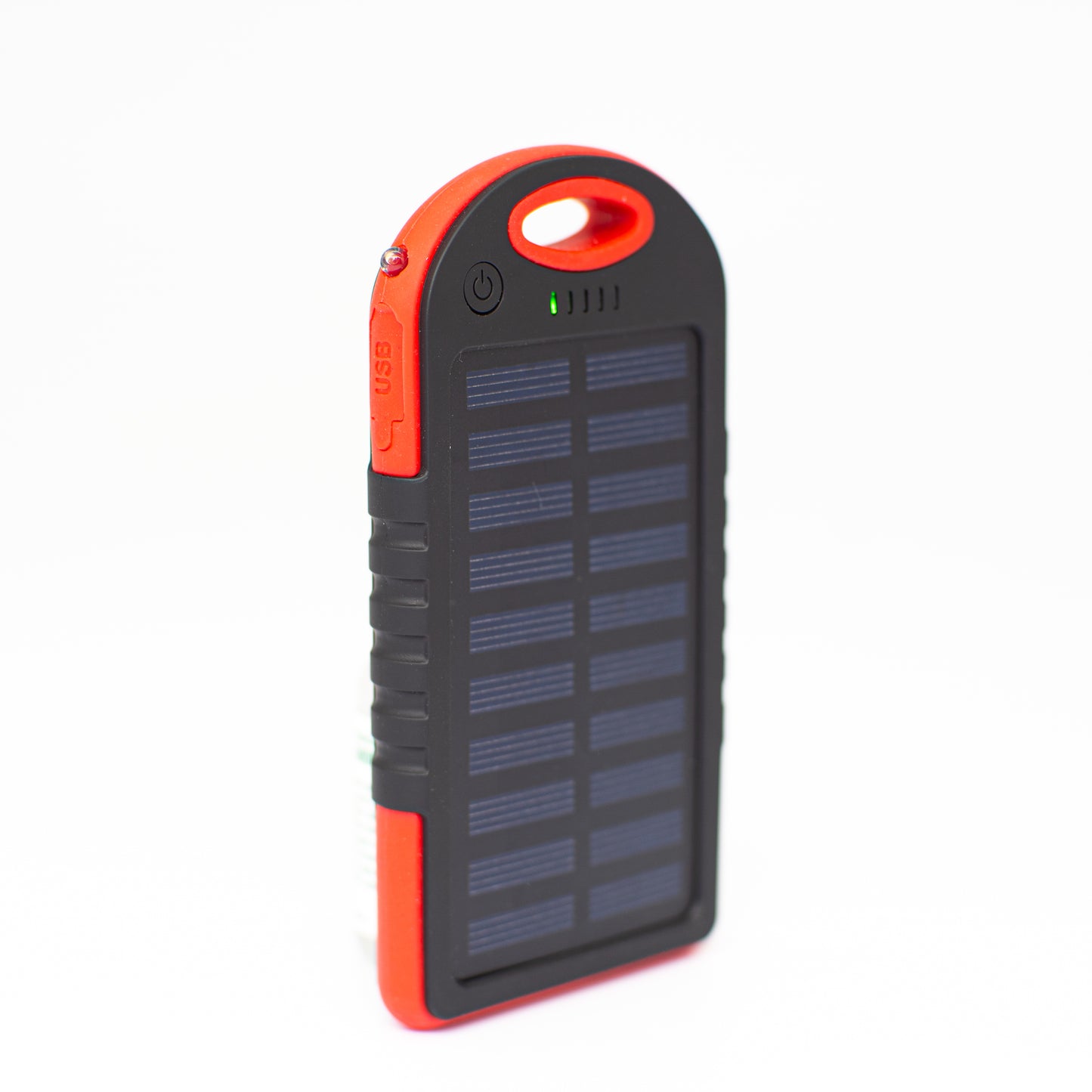 Solar power bank Premium solar panel with power bank, lamp and 2x USB Out - charging directly with the sun for emergency power