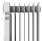 Oil radiator - oil radiator emergency heating - power 1500W - 3 heat settings - white emergency radiator heat