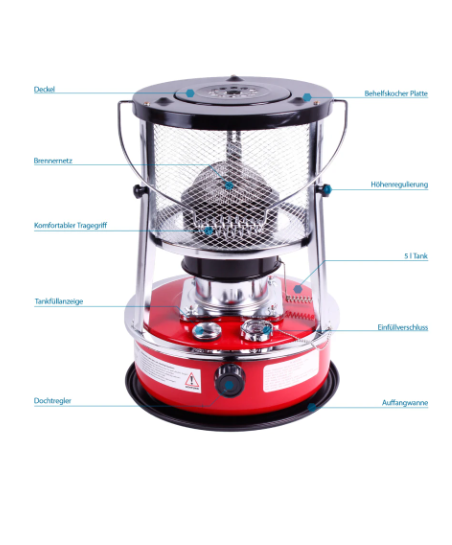 Petroleum heating - 2.5 Kw - mobile heating for pleasant warmth