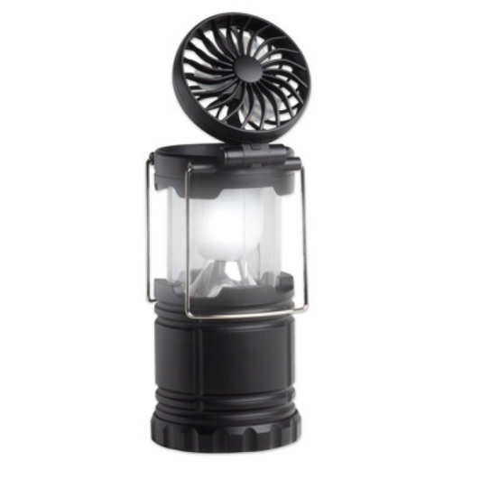 Lamp with fan - light/lantern/luminaire - emergency light - cooling - light source - light supply - emergency light source - camping light/lantern - outdoor light