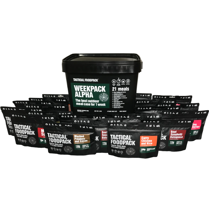 Tactical Foodpack Premium Week Pack - Alpha - 2080 grams - 21 meals