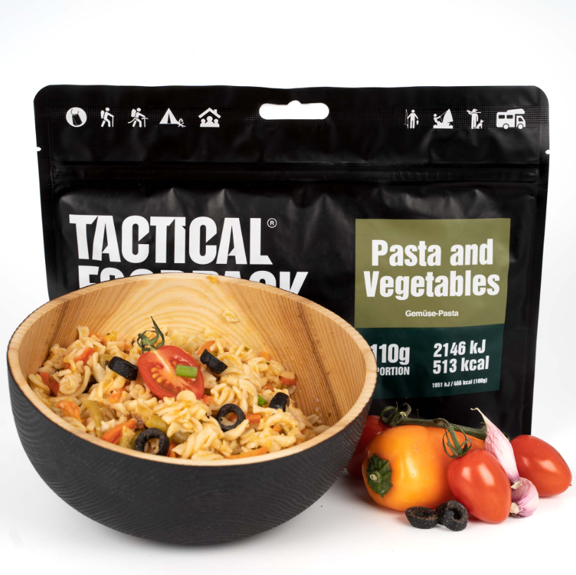 Vegetable Pasta - 110 Grams - Main Course/Main Course - Meal - Emergency Ration/Emergency Food - Emergency Ration/Emergency Supply - Emergency Pack/Meal Pack - Meal Ration - Survival Ration - Survival Food - Nutrients/Nutrition