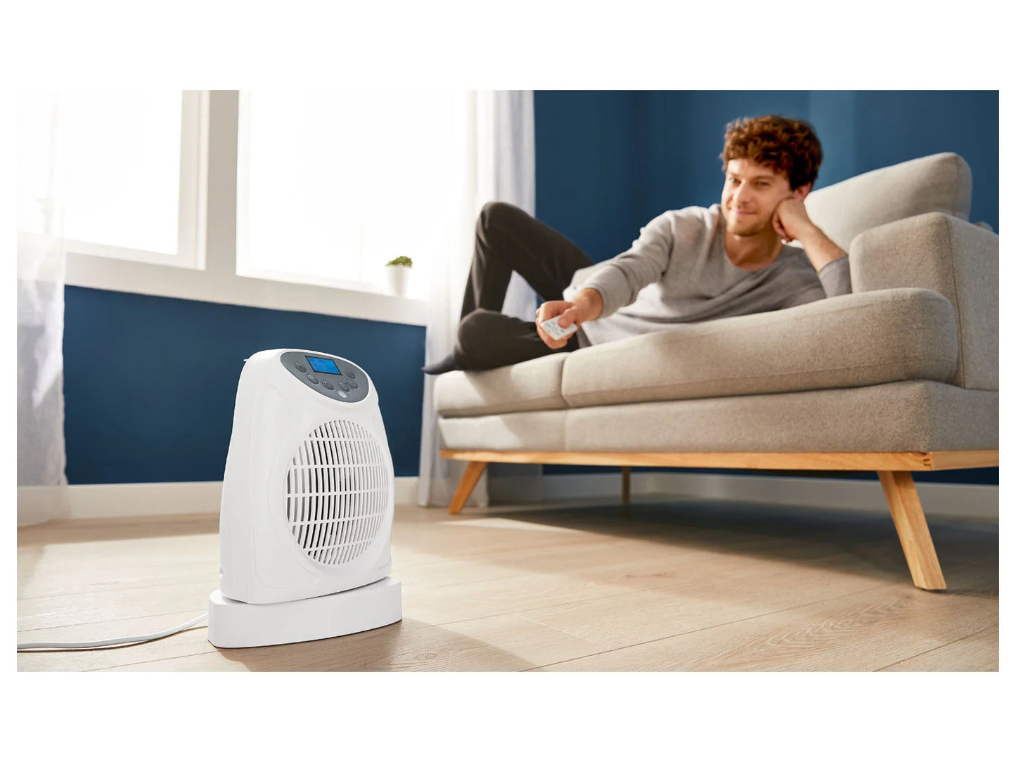 Fan heater »SHLF 2000 D3« including LCD and remote control